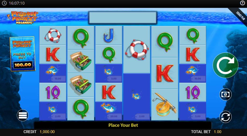 Fishin Frenzy Megaways slot 1win