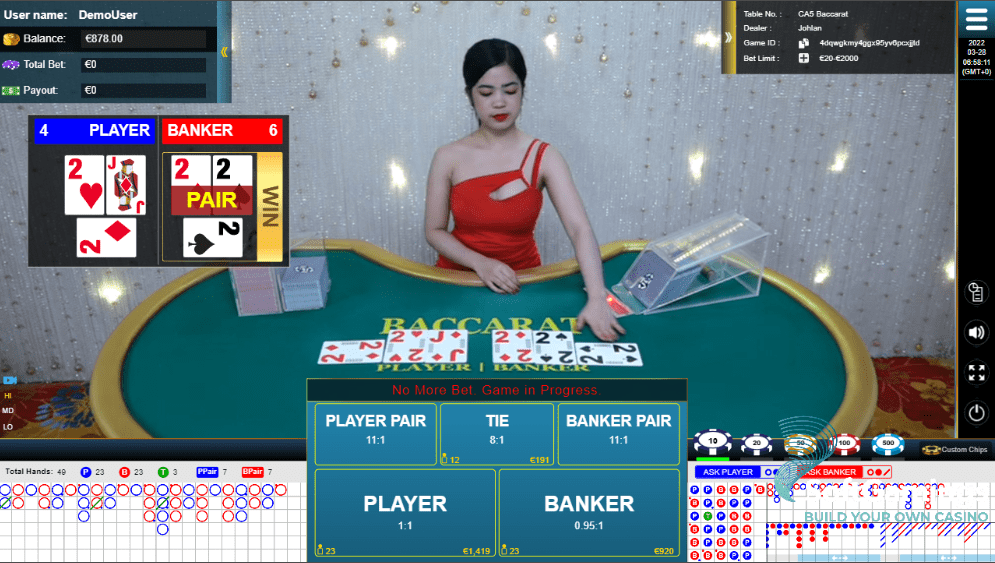 CA5 Baccarat play